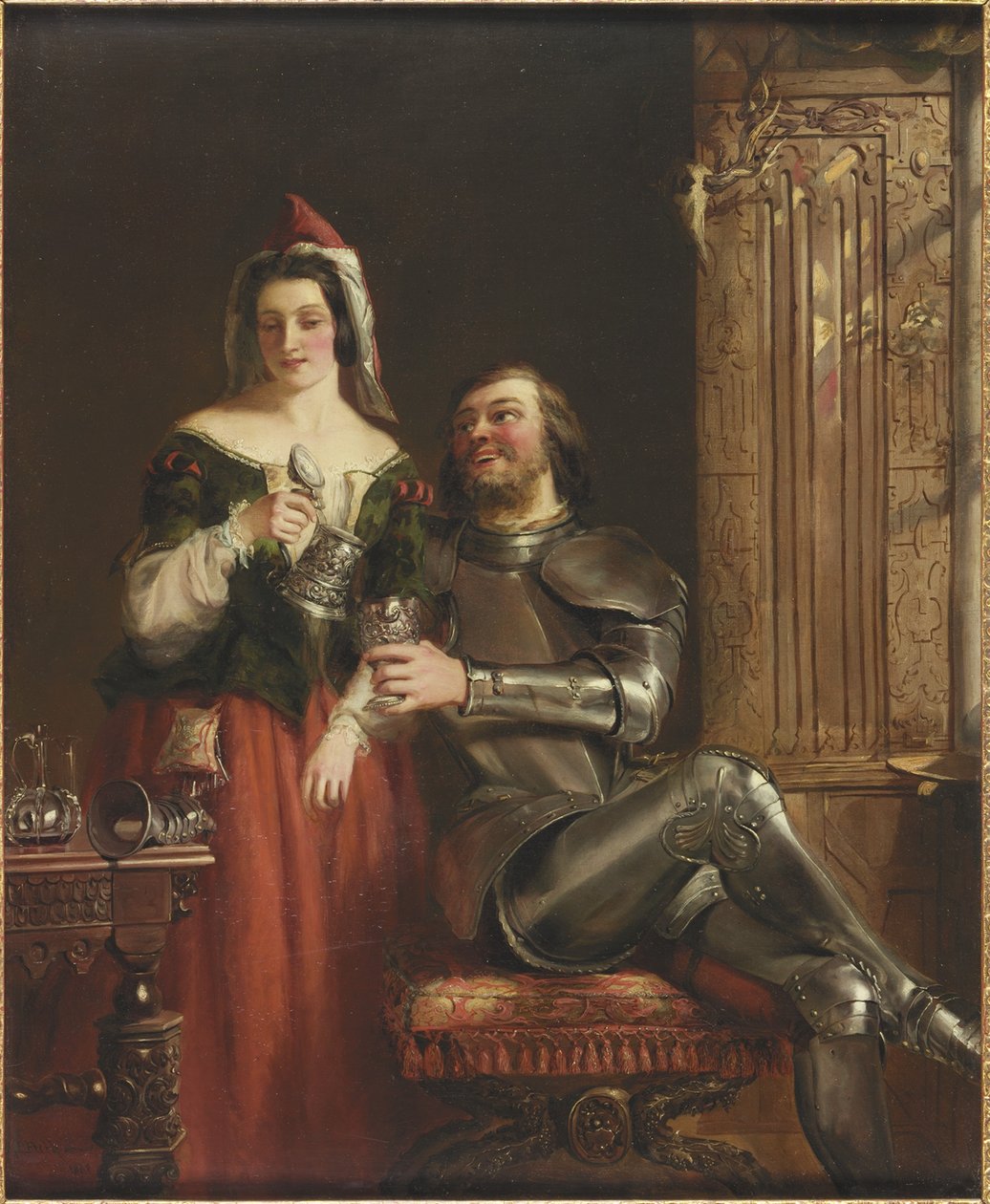Rytíř a služka od William Powell Frith