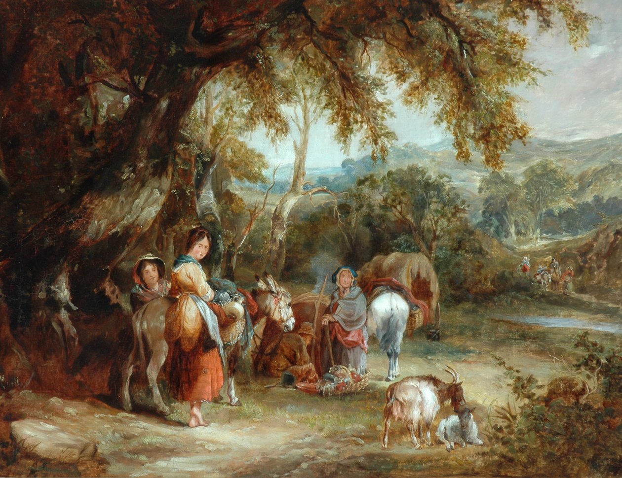 Tábor Cikánů, 1788 od William Shayer