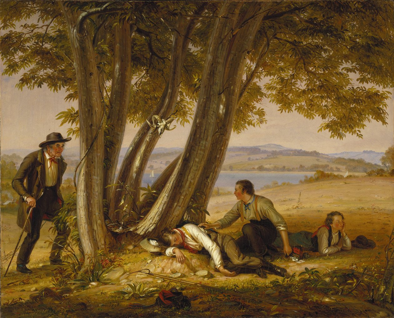 Chytil se dřímáním (Chlapci chytili dřímání v poli) od William Sidney Mount
