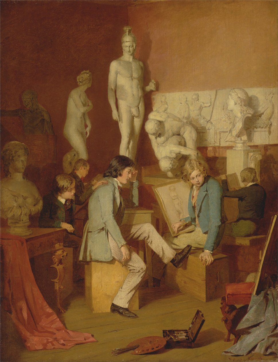 Interiér akademie- Kritici od William Stewart