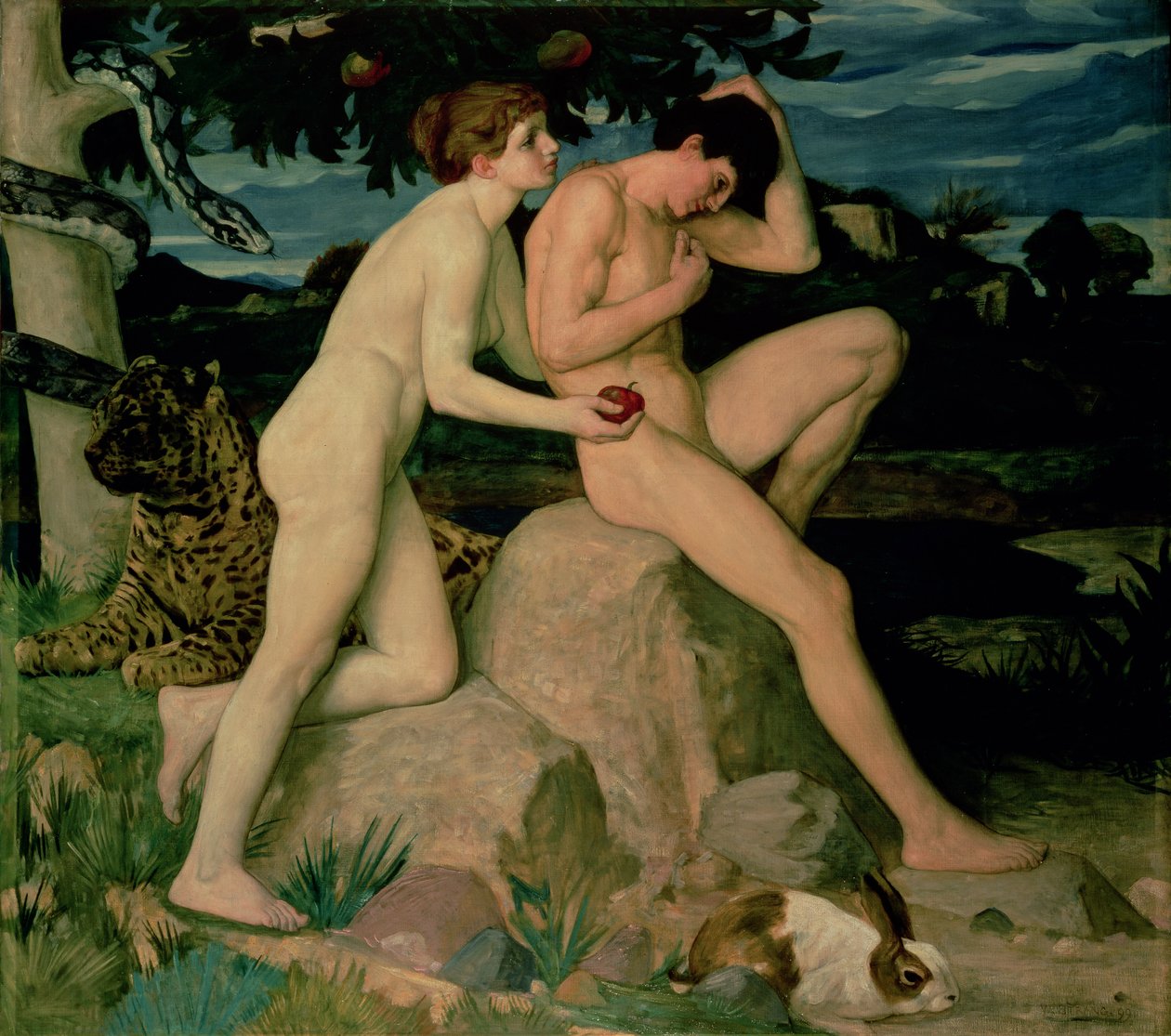 Adam a Eva od William Strang