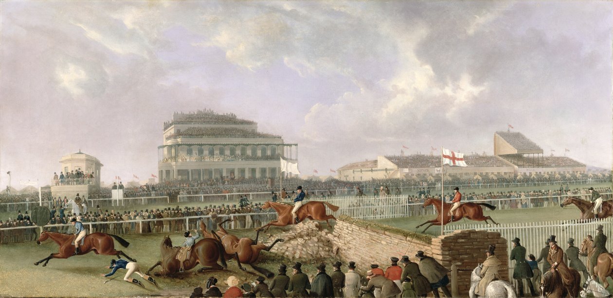 Liverpool a National Steeplechase v Aintree 1843, kolem roku 1843 od William Tasker