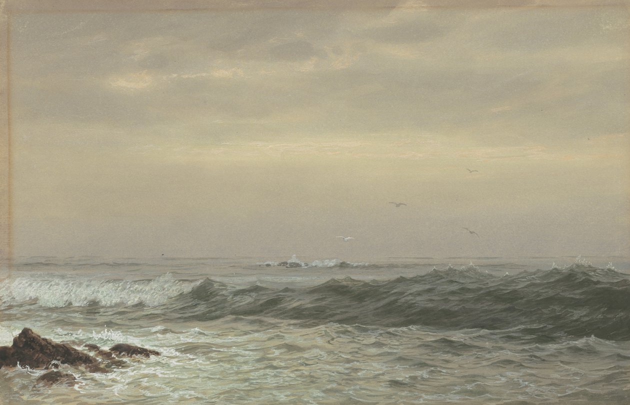 Rocks and Breaking Waves, c.1870 od William Trost Richards