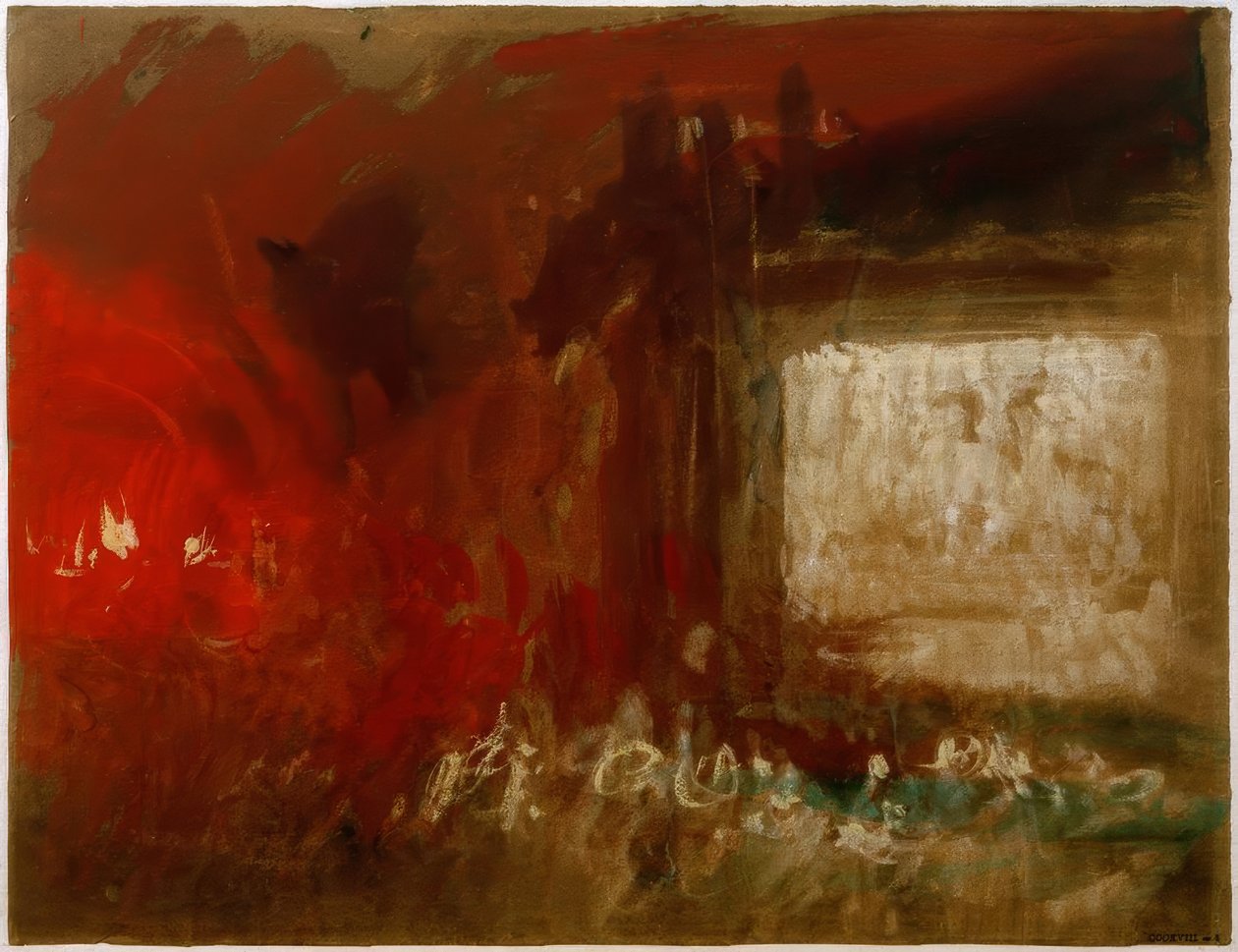 Studie ohně (Benátky?) od Joseph Mallord William Turner