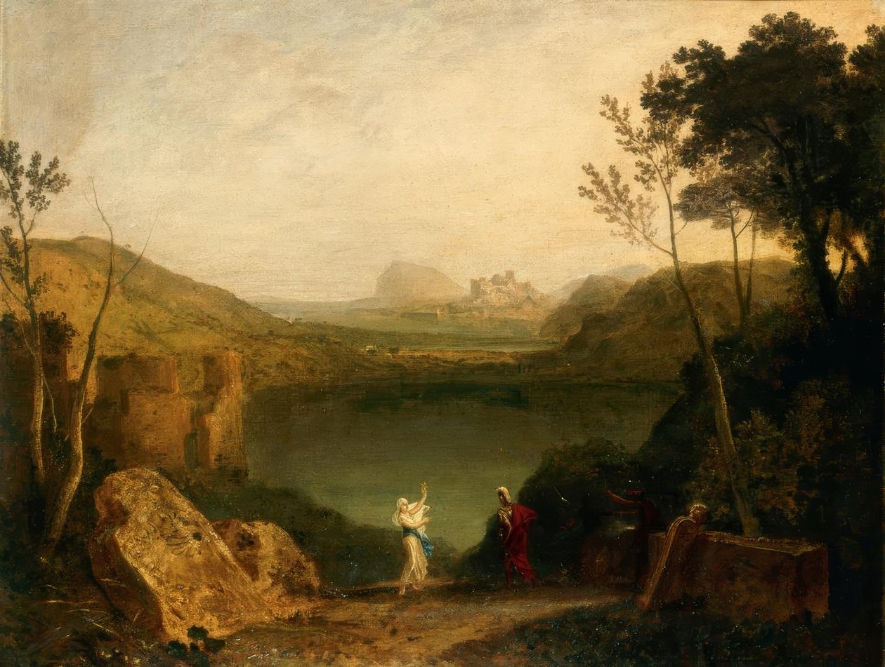 Aeneas a Sibyla, Avernské jezero od Joseph Mallord William Turner