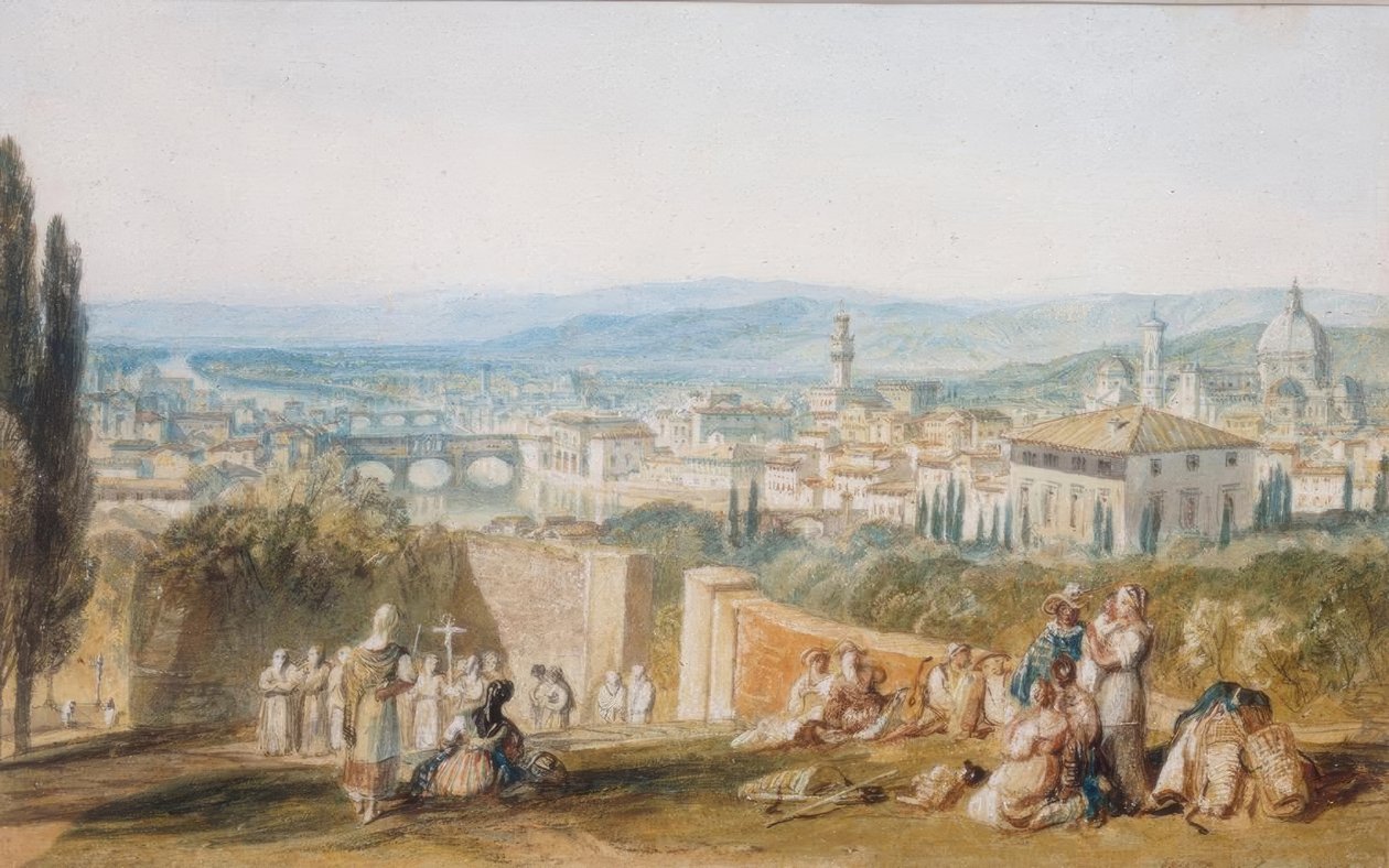 Florencie, z Chiesa al Monte od Joseph Mallord William Turner