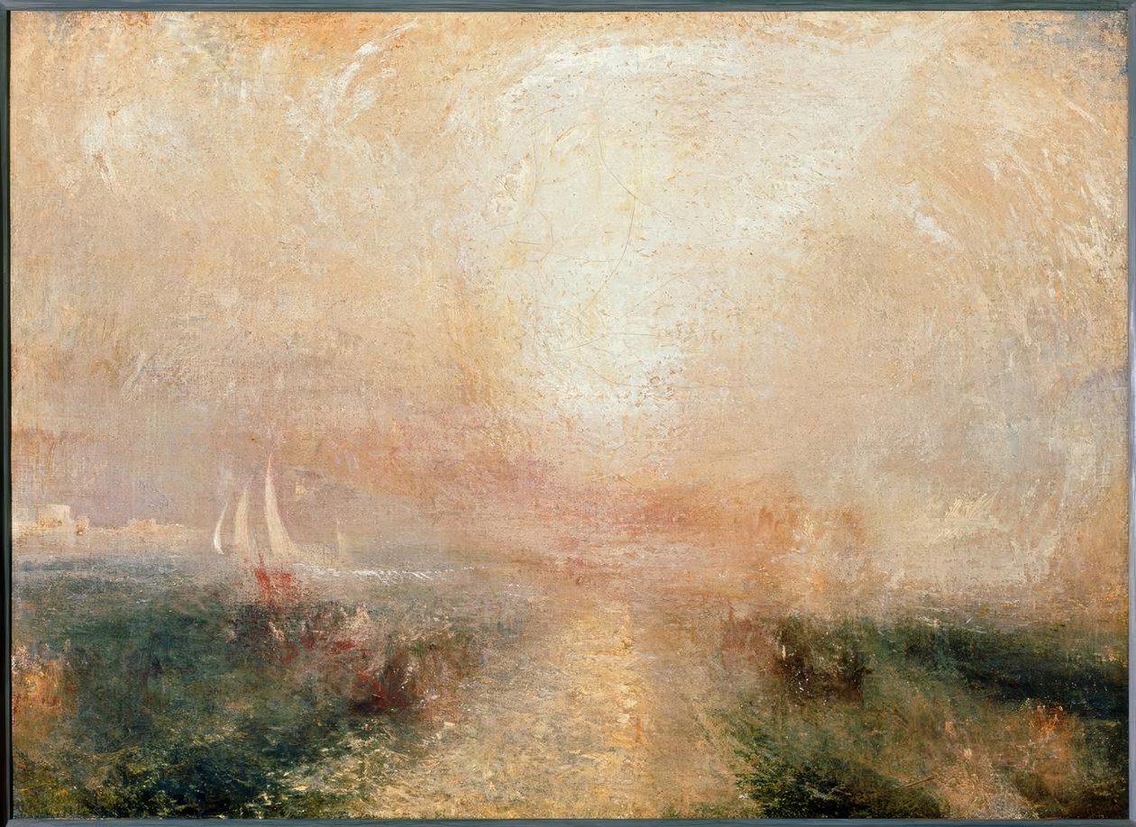 Jachta se blíží k pobřeží od Joseph Mallord William Turner