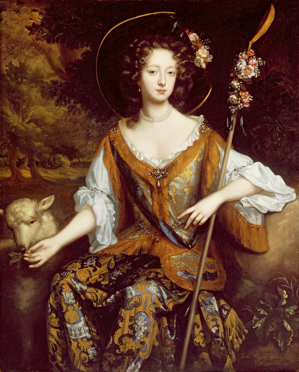 Elizabeth Jonesová, hraběnka z Kildare, kolem roku 1684 od William Wissing or Wissmig