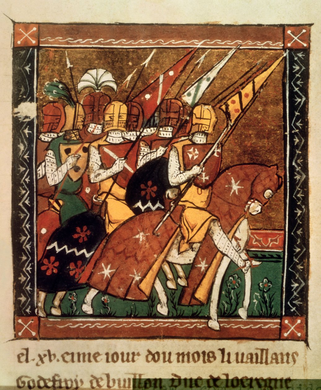 Fr 9084 f.20v: Odjezd na první křížovou výpravu od William of Tyre