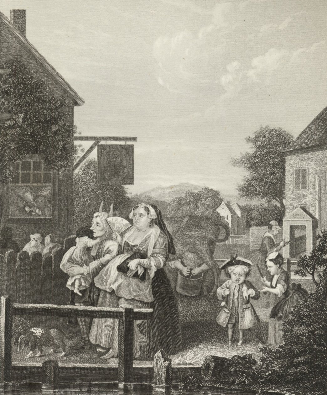Večer - Londýn - od William (after) Hogarth