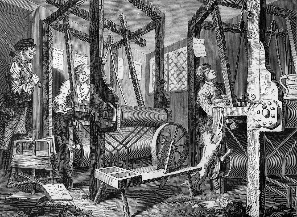 The Apprentices - rytina od William (after) Hogarth
