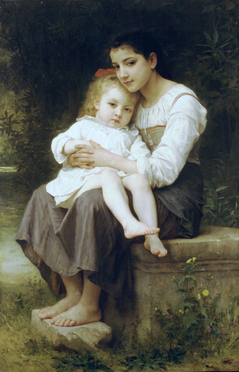 Velká sestra od William Adolphe Bouguereau
