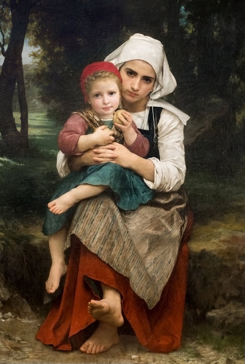 Bretonský bratr a sestra od William Adolphe Bouguereau