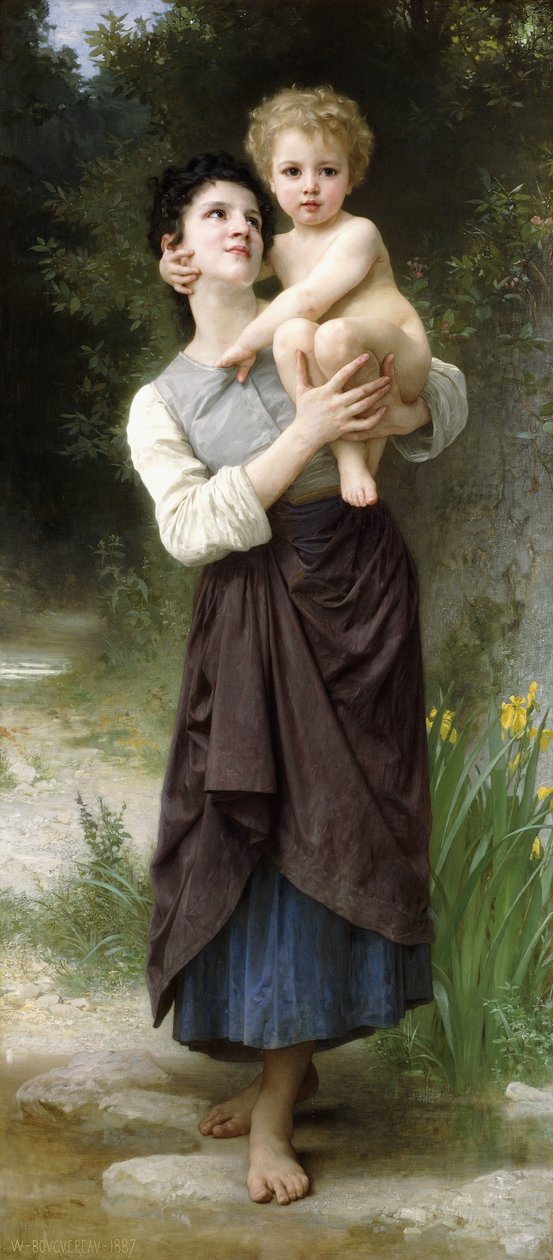 Bratr a sestra, 1887 od William Adolphe Bouguereau