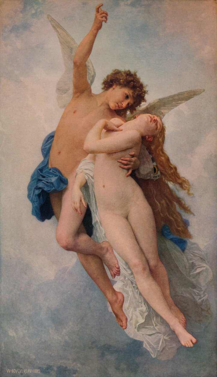 Cupid a Psyche, 1889, 1938 od William Adolphe Bouguereau