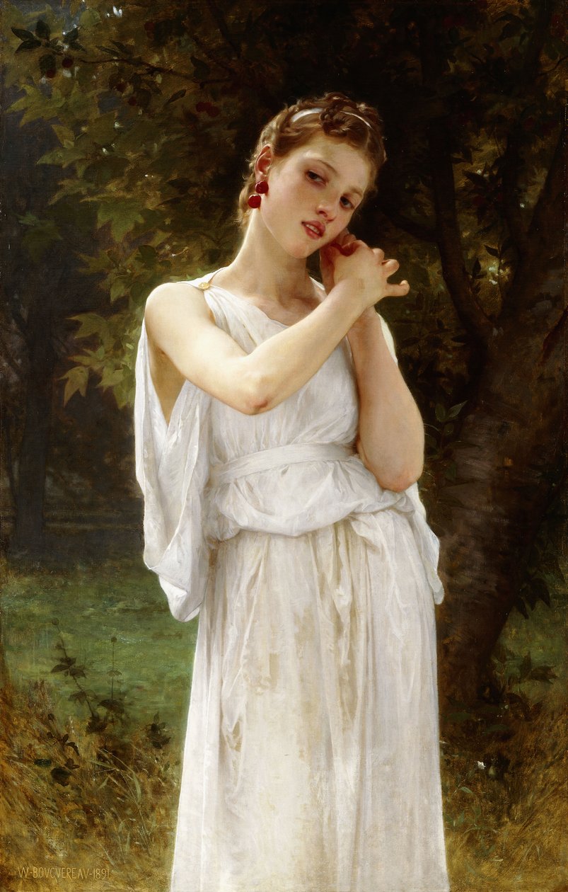 Náušnice, 1891 od William Adolphe Bouguereau