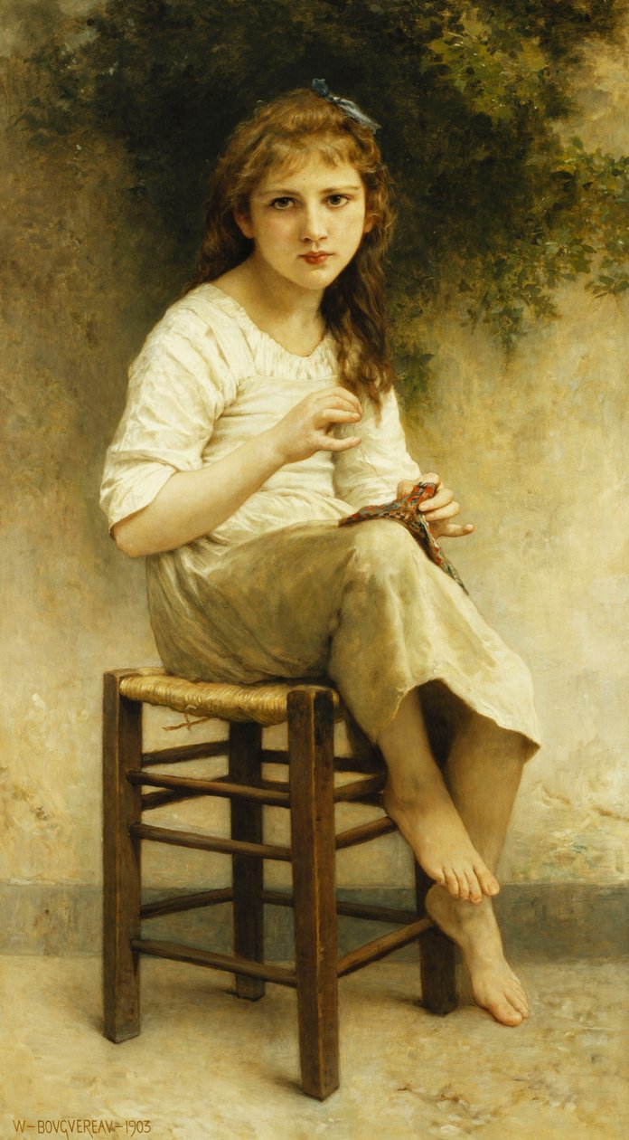 Nečinné myšlenky od William Adolphe Bouguereau