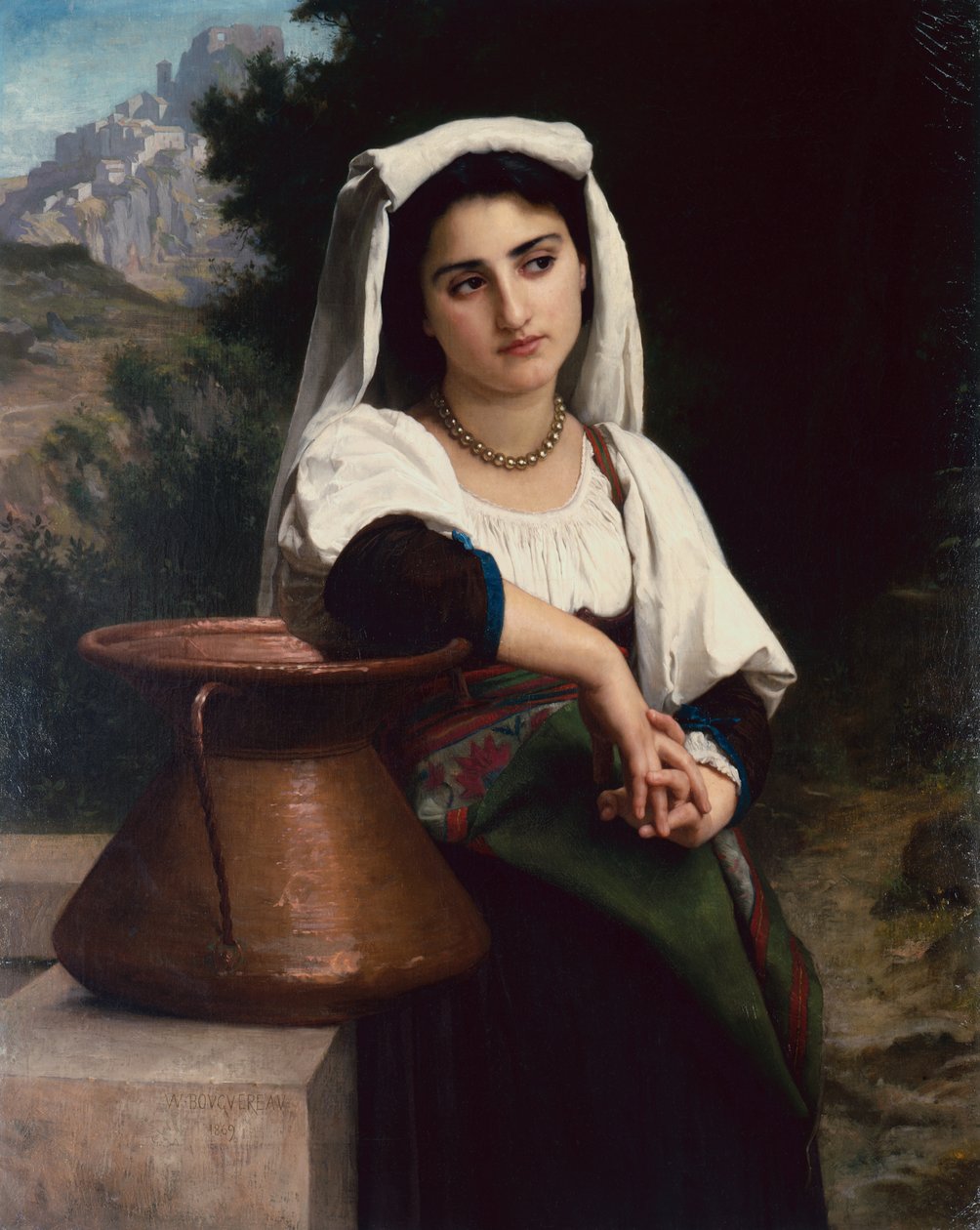 Italka u fontány od William Adolphe Bouguereau