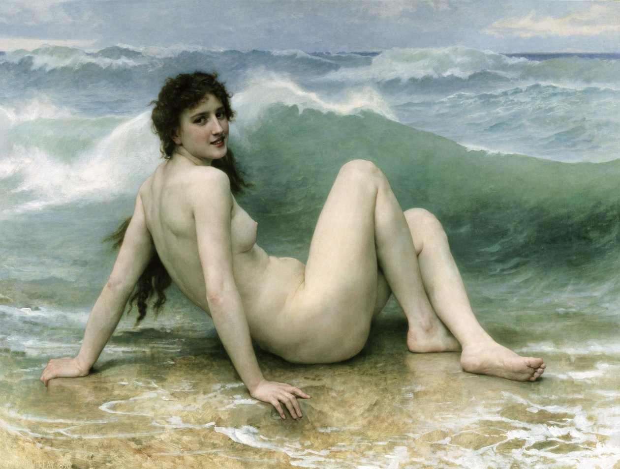 Vlna, 1896 od William Adolphe Bouguereau