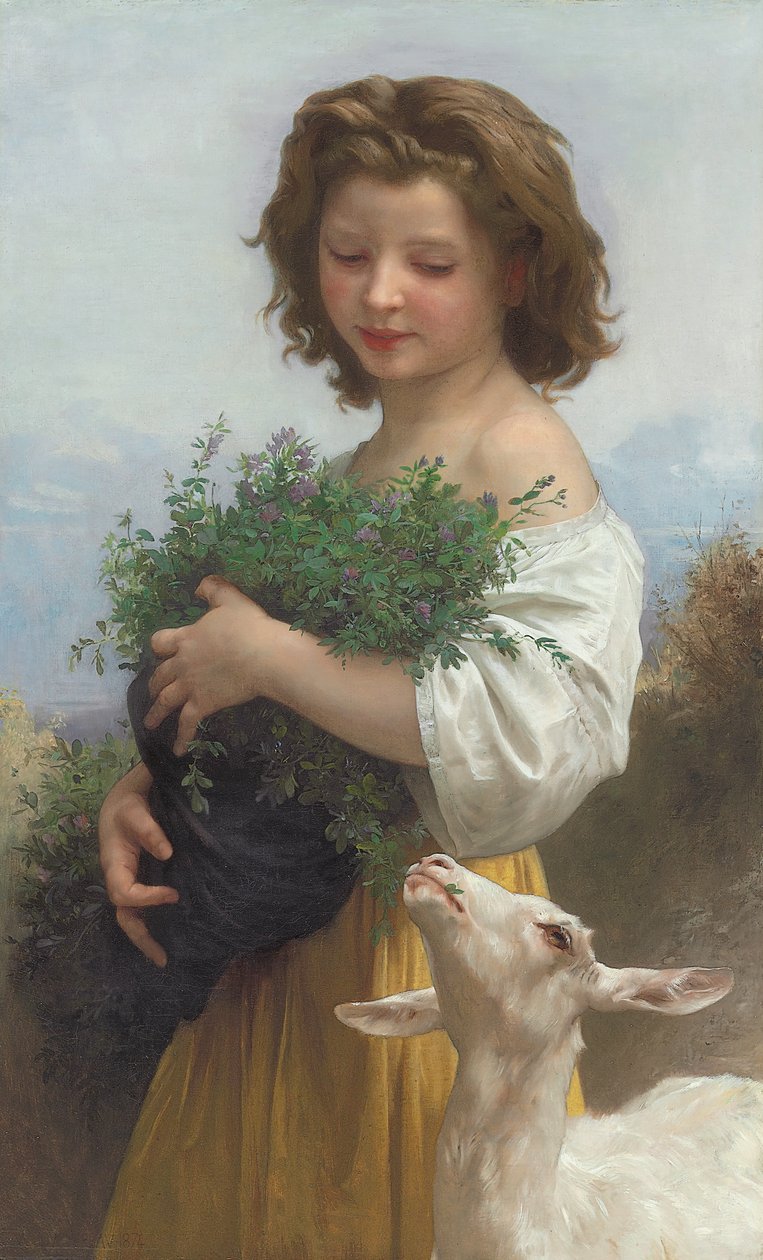 Malý smaragd; Malý smaragd, 1874 od William Adolphe Bouguereau