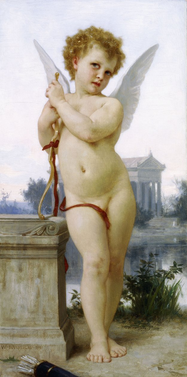 Láska, 1891 od William Adolphe Bouguereau