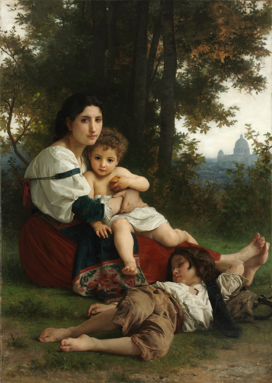 Odpočinek, 1879. od William Adolphe Bouguereau