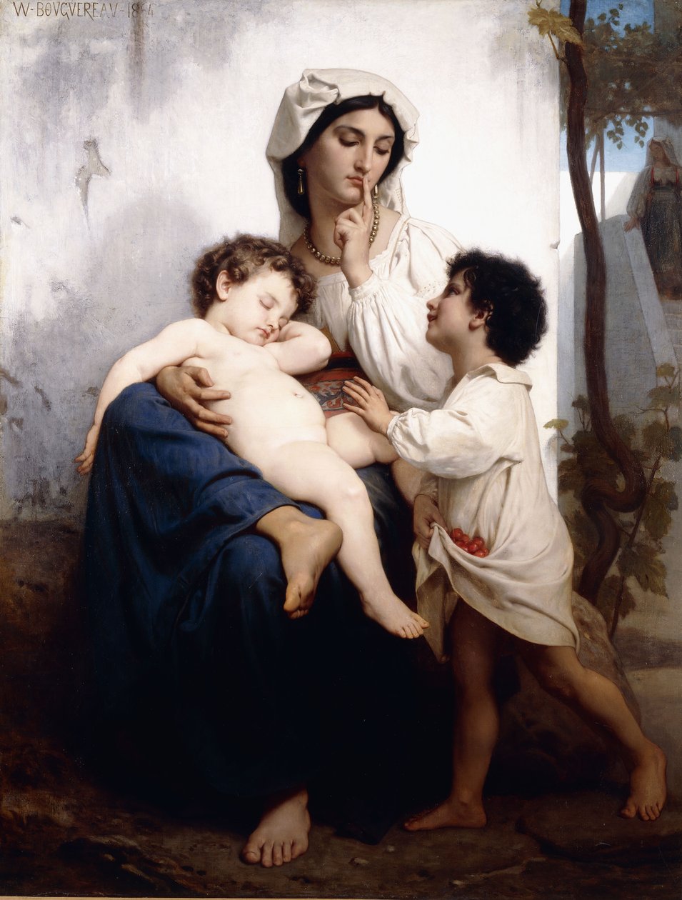 Spánek, 1864 od William Adolphe Bouguereau