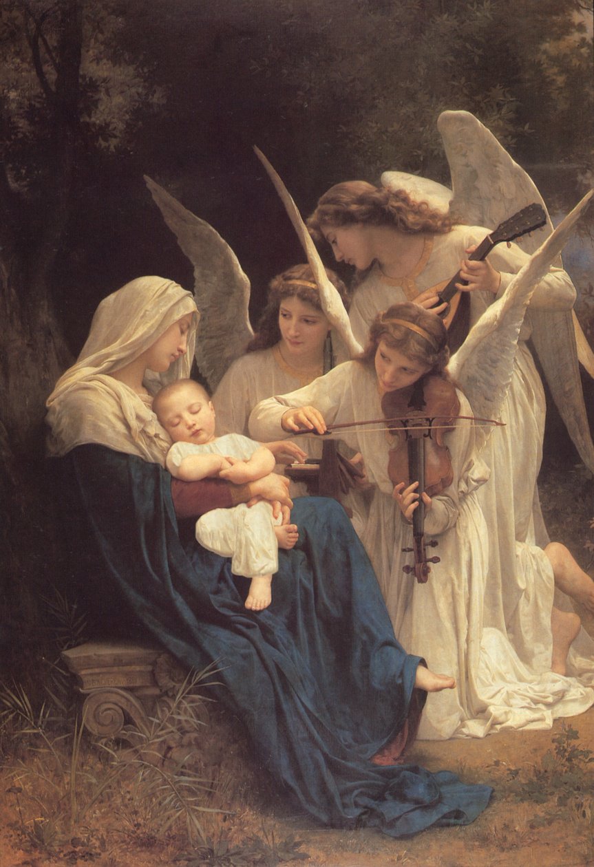 Píseň andělů, 1881 od William Adolphe Bouguereau