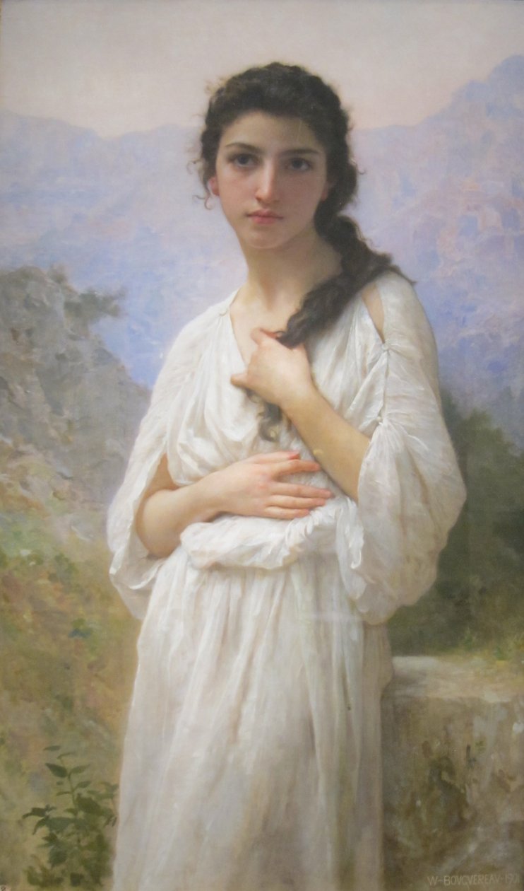 Meditace od William Adolphe Bouguereau