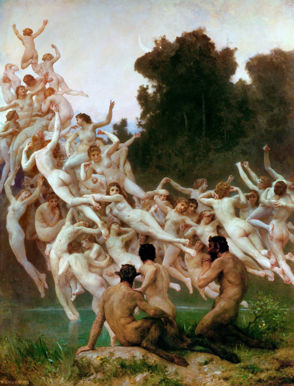 Oreads Les Oréades od William Adolphe Bouguereau
