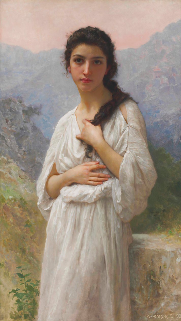 Čekání od William Adolphe Bouguereau