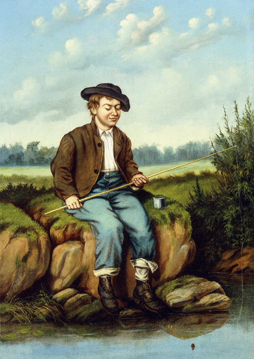 Chlapec Rybaření, od William Aiken Walker