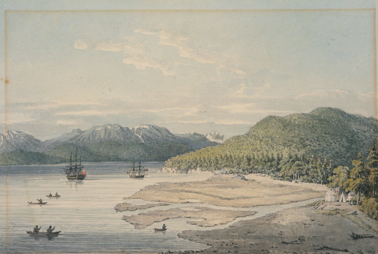 Salmon Cove, Observatory Inlet od William Alexander