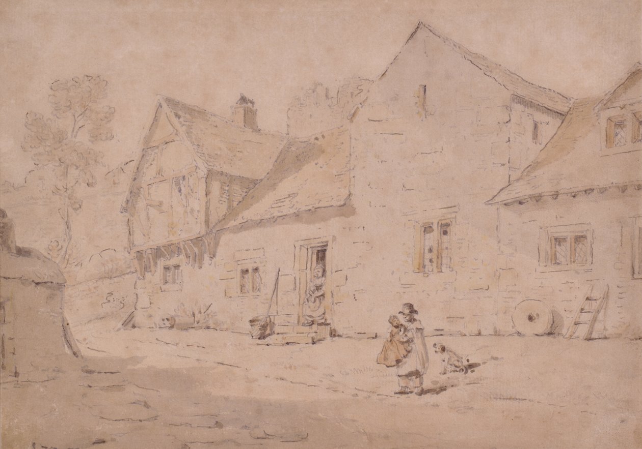 Vesnická scéna, Kent od William Alexander