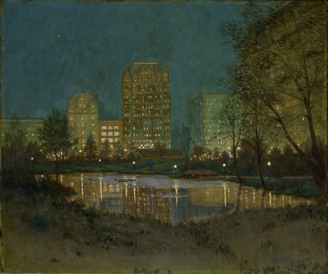 Central Park a Plaza, 1917-1918. od William Anderson Coffin