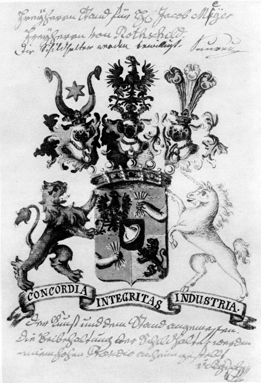 Erb rodiny Rothschildů od William Armfield Hobday