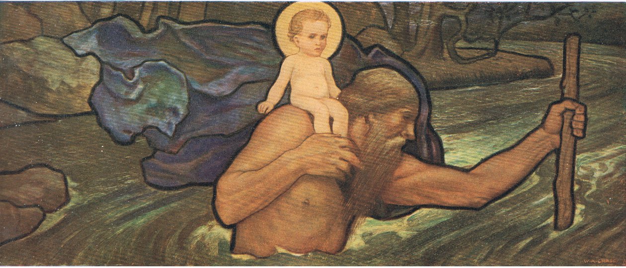 St Christopher, Bibbys Annual, 1916-17 od William Arthur Chase