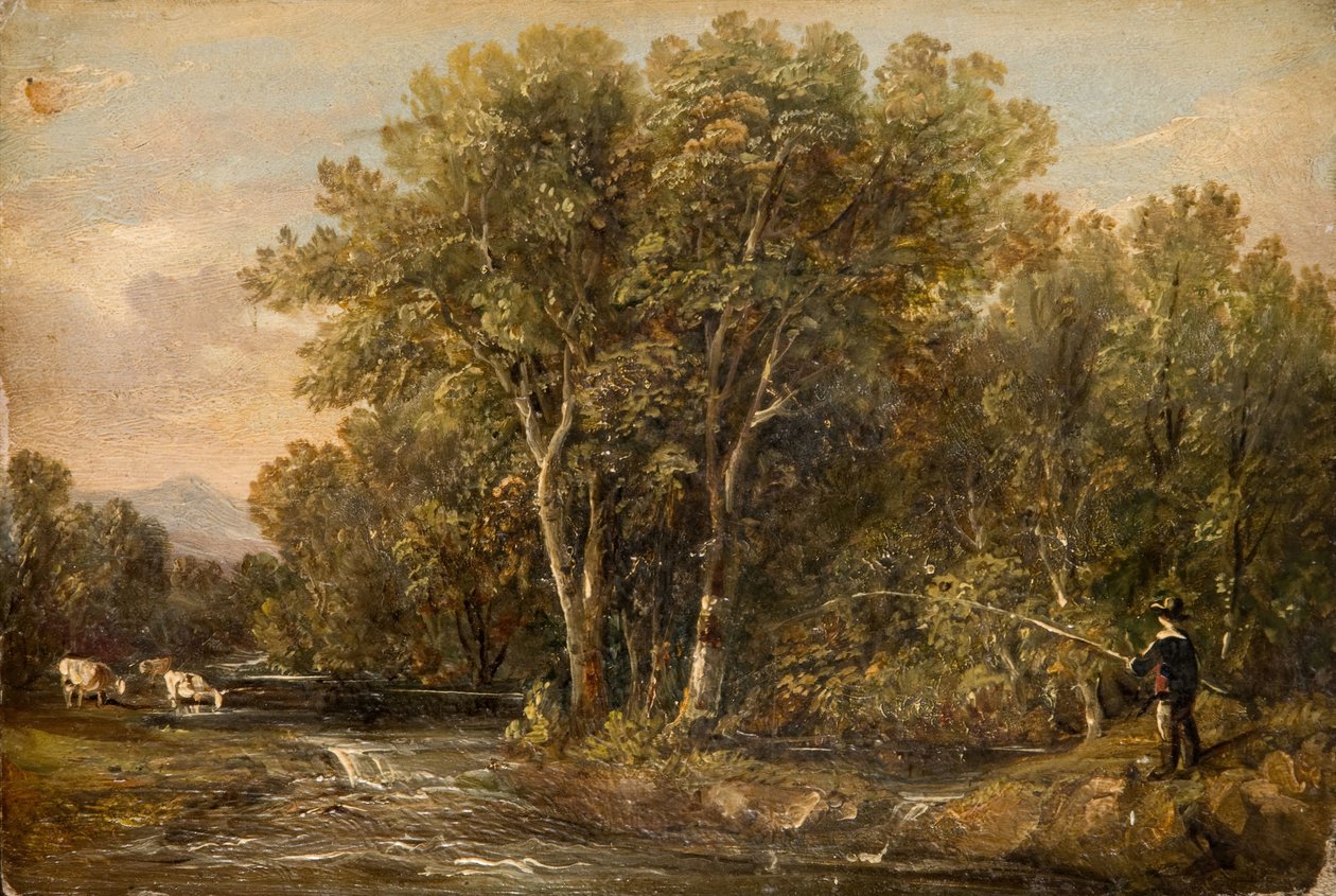 Zalesněná krajina, 1851. od William Bath