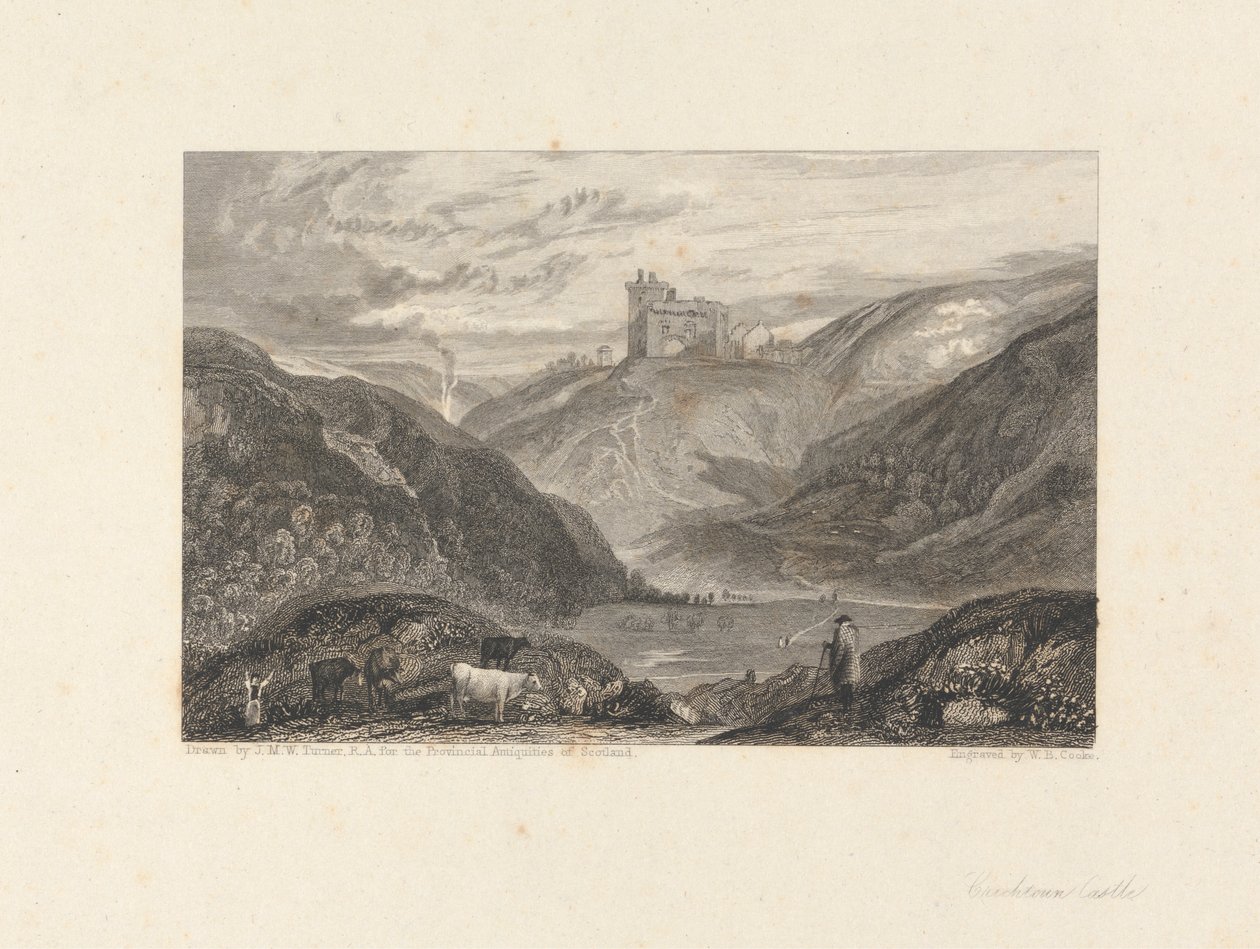 Hrad Crichton od William Bernard Cooke
