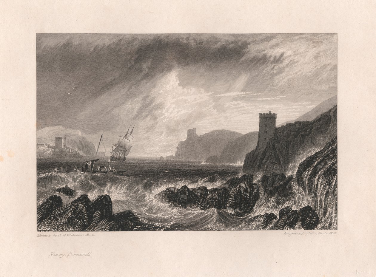 Fowey, Cornwall od William Bernard Cooke
