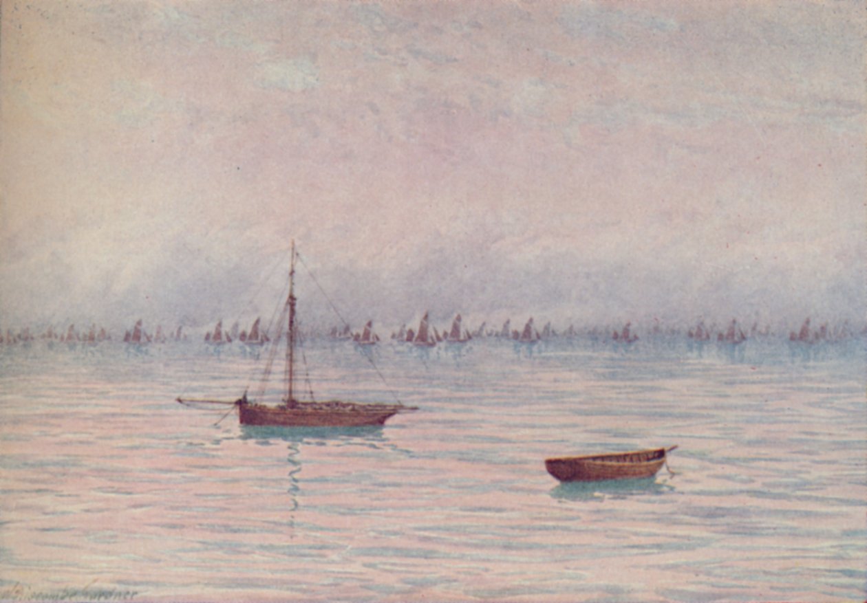 Rybářská flotila, 1910 od William Biscombe Gardner