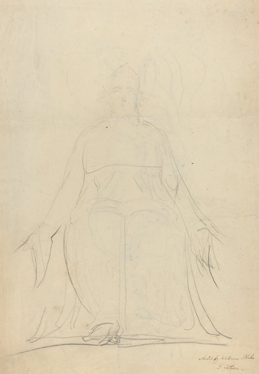 Vzestupná spirála figur [recto] od William Blake