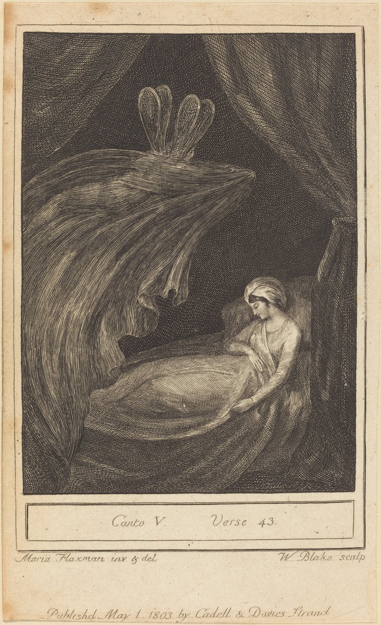 V. zpěv, verš 43, 1803. od William Blake