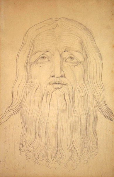 Vedoucí práce (grafit na papíře) od William Blake