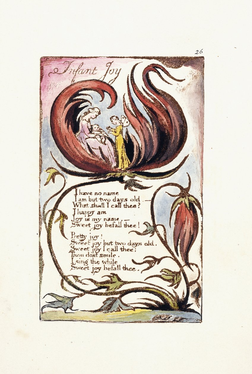 Kojenecká radost, 1789 od William Blake