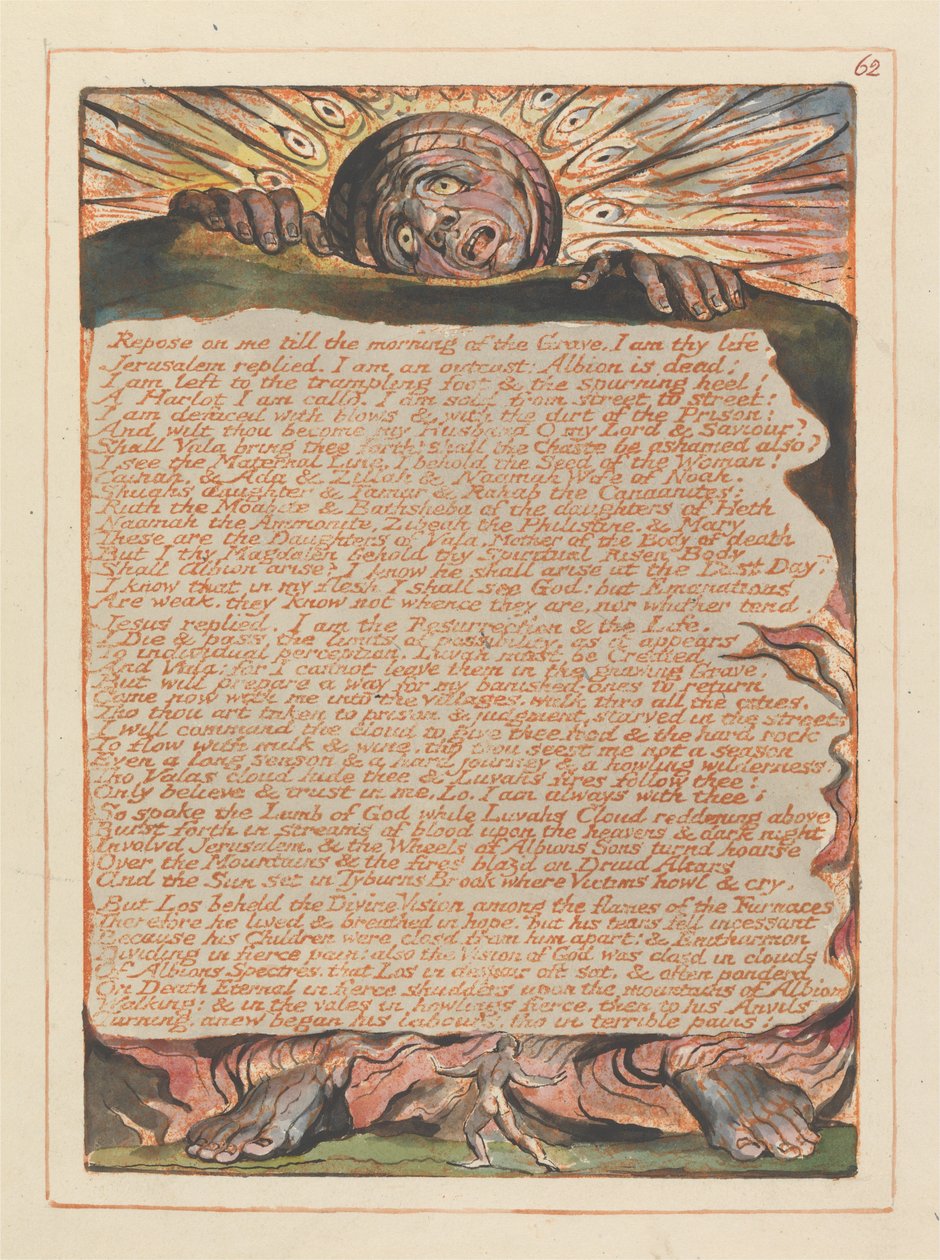 Jeruzalém, talíř 62, odpočívej na mě .... od William Blake