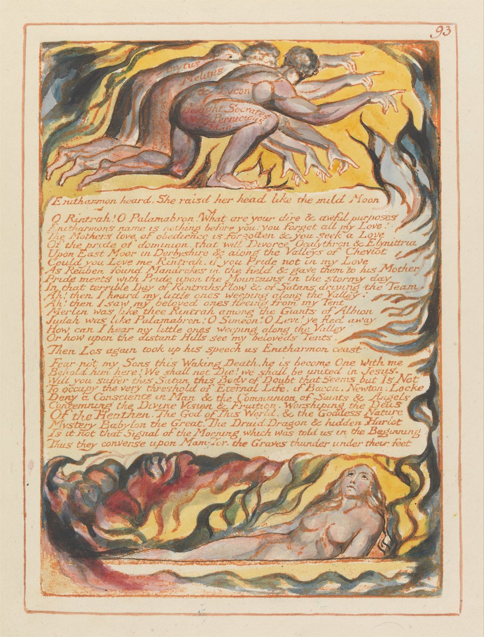 Jeruzalém, deska 93, Enitharmon slyšel ... od William Blake
