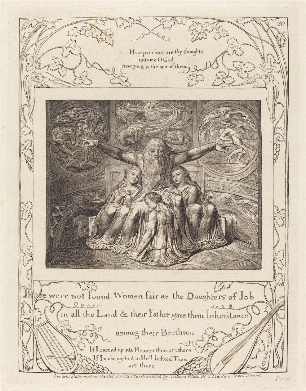 Job a jeho dcery od William Blake