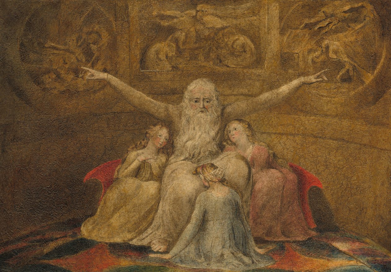 Job a jeho dcery, 17991800. od William Blake