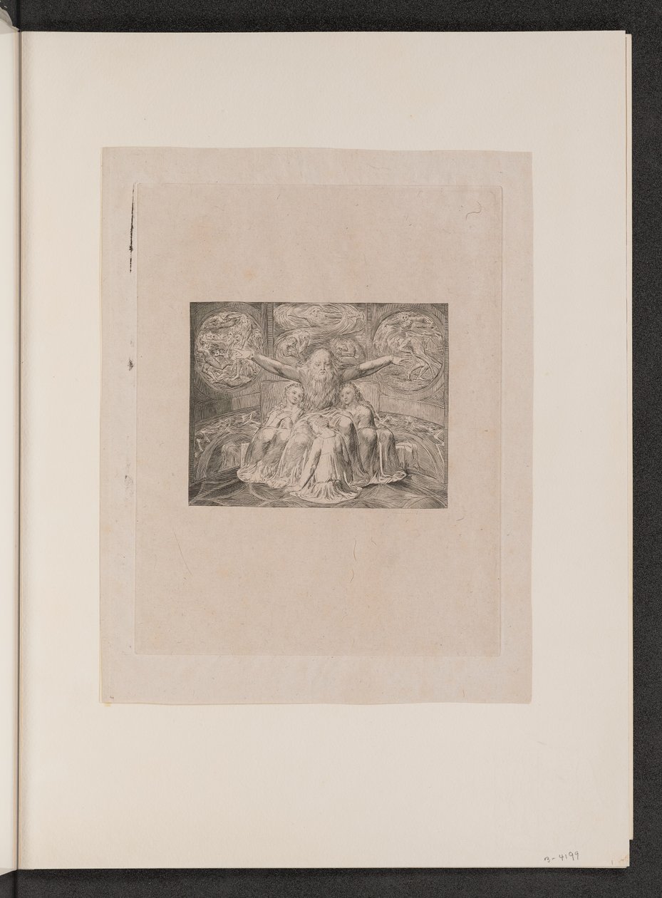 Job a jeho dcery, 1825. od William Blake